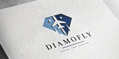 Diamond Fly Travel Logo