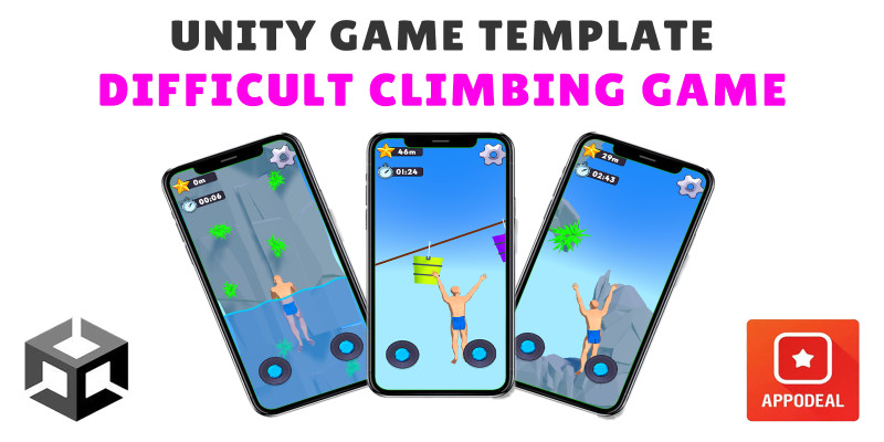 Difficult Climbing Game Unity