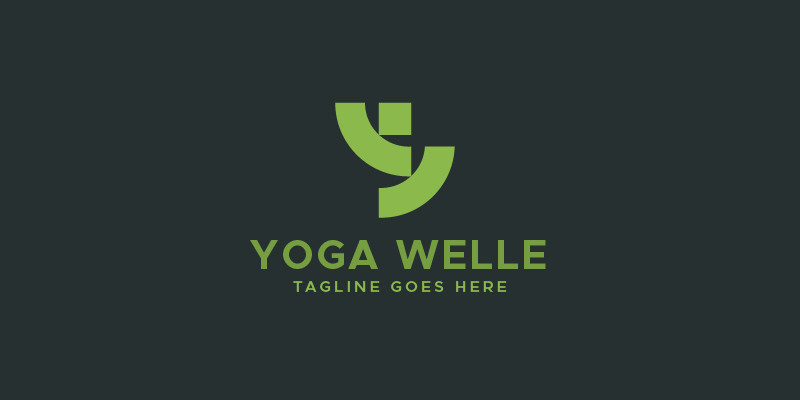 Y letter yoga logo design template