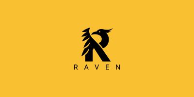 Raven Letter R Logo