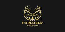 Tree Forest Deer Logo Template Screenshot 3