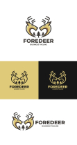Tree Forest Deer Logo Template Screenshot 4