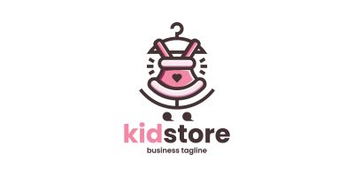 Kids Clothes Store Logo Template
