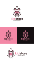Kids Clothes Store Logo Template Screenshot 4