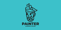 Creative Boy Painter Logo Template Screenshot 2