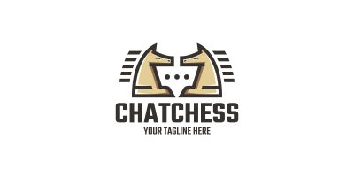 Chat Chess Logo Template