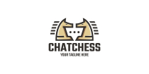 Chat Chess Logo Template Screenshot 1
