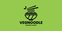 Vegan Noodles Logo Template Screenshot 2