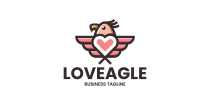 Love Eagle Logo Template Screenshot 1