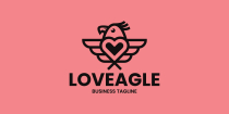 Love Eagle Logo Template Screenshot 2