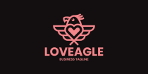 Love Eagle Logo Template Screenshot 3