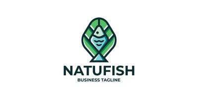 Nature Eco Fish Logo Template