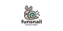 Fun Snail Logo Template Screenshot 1