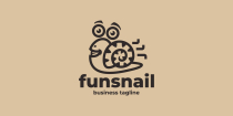 Fun Snail Logo Template Screenshot 2