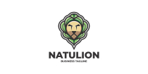 Nature Leaf Lion Logo Template Screenshot 1