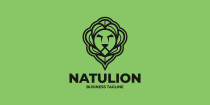 Nature Leaf Lion Logo Template Screenshot 2