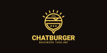 Burger Chat Logo Template Screenshot 3