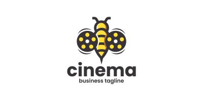 Bee Cinema Logo Template
