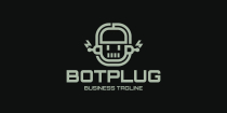 Electrical Bot Plug Logo Template Screenshot 3