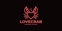 Crab Love Logo Template Screenshot 3