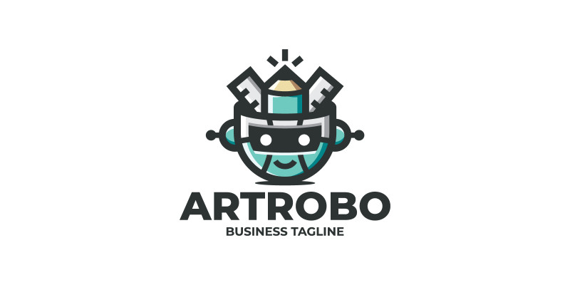 Creative Art Bot Logo Template