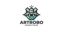 Creative Art Bot Logo Template Screenshot 1