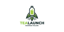 Green Tea Launch Logo Template Screenshot 1