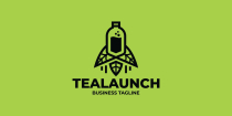 Green Tea Launch Logo Template Screenshot 2