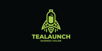Green Tea Launch Logo Template Screenshot 3