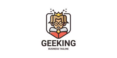 Geek King Logo Template
