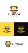 Cheerful Dog Pocket Logo Template Screenshot 4