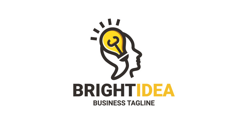 Human Bright Idea Logo Template