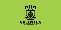 Green Tea Cup Logo Template Screenshot 2