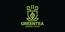 Green Tea Cup Logo Template Screenshot 3