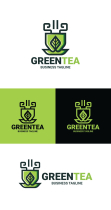 Green Tea Cup Logo Template Screenshot 4