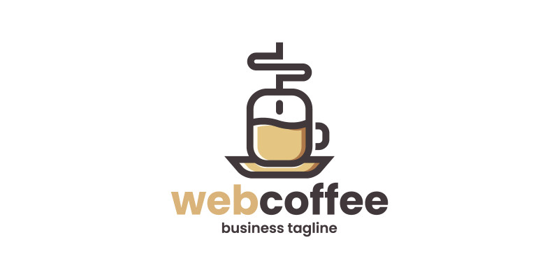 Web Coffee Logo Template