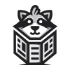 Raccoon News Logo Template