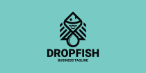 Nature Drop Fish Logo Template Screenshot 2
