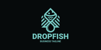 Nature Drop Fish Logo Template Screenshot 3