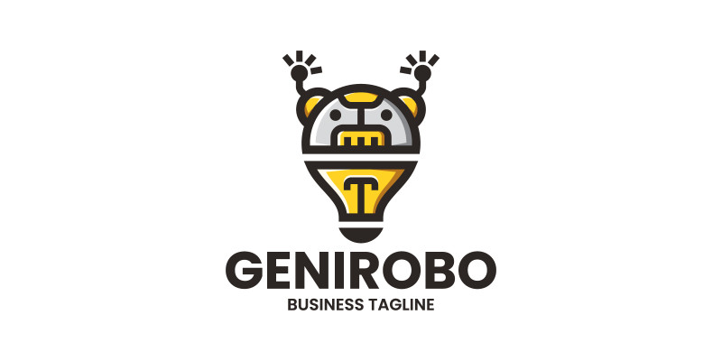 Genius Robot Logo Template