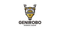Genius Robot Logo Template Screenshot 1