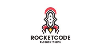 Rocket Code Logo Template