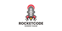 Rocket Code Logo Template Screenshot 1