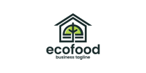 Eco Food House Logo Template Screenshot 1