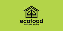 Eco Food House Logo Template Screenshot 2