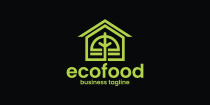 Eco Food House Logo Template Screenshot 3
