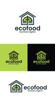 Eco Food House Logo Template Screenshot 4
