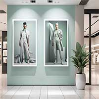 Two Promotion Posters at Shopping Mall  Mockup PSD