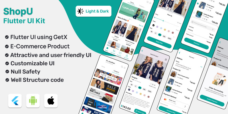 ShopU Ecommerce App - Flutter UI Kit