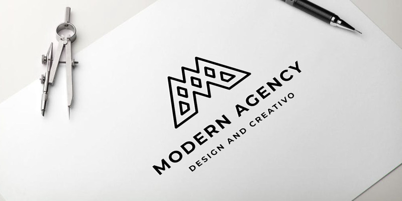 Modern Agency Letter M Logo